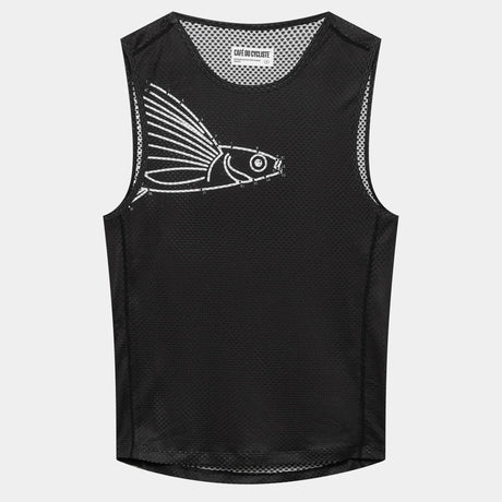 Maglia intima senza maniche Cafe du Cycliste Liliane - Nero - P