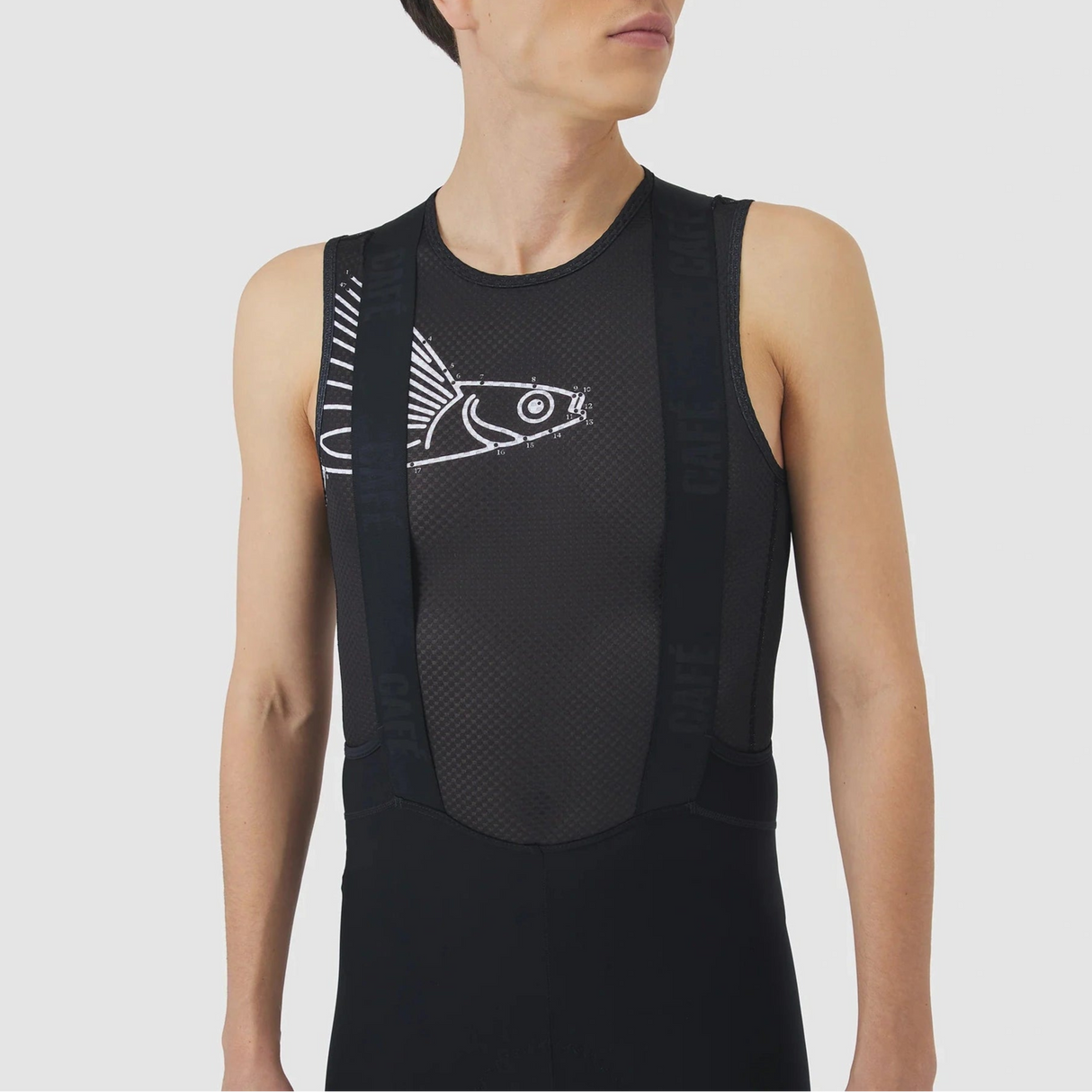 Maglia intima senza maniche Cafe du Cycliste Liliane - Nero - A