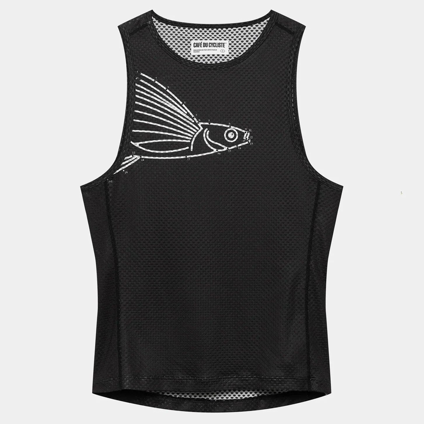 Maglia intima senza maniche donna Cafe du Cycliste Liliane - Nero - N