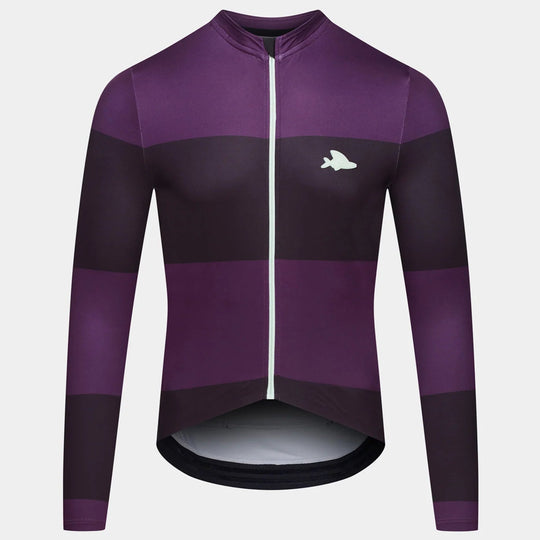Maglia maniche lunghe Cafe du Cycliste Constance - Viola