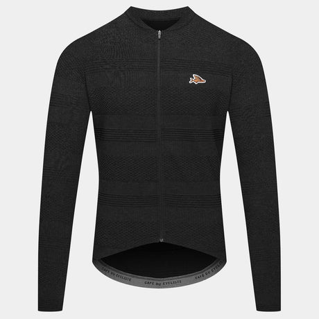 Maglia maniche lunghe Cafe du Cycliste Corinne - Nero - P
