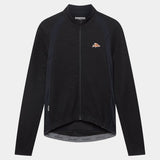 Maglia maniche lunghe Cafe du Cycliste Marguerite - Nero