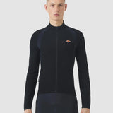 Maglia maniche lunghe Cafe du Cycliste Marguerite - Nero