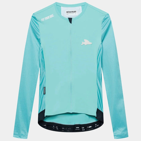 Maglia maniche lunghe Cafe du Cycliste Roxane - Azzurro - P