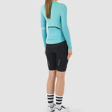 Maglia donna maniche lunghe Cafe du Cycliste Roxane - Azzurro - O