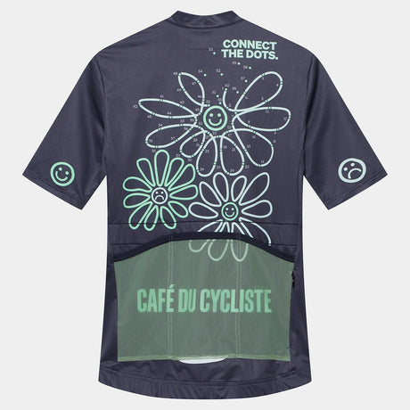 Cafe du Cycliste Fleurette frau trikot - Blau