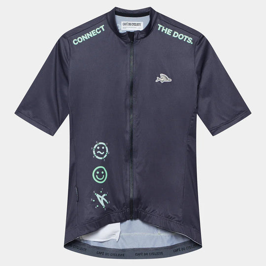 Maillot femme Cafe du Cycliste Fleurette - Bleu