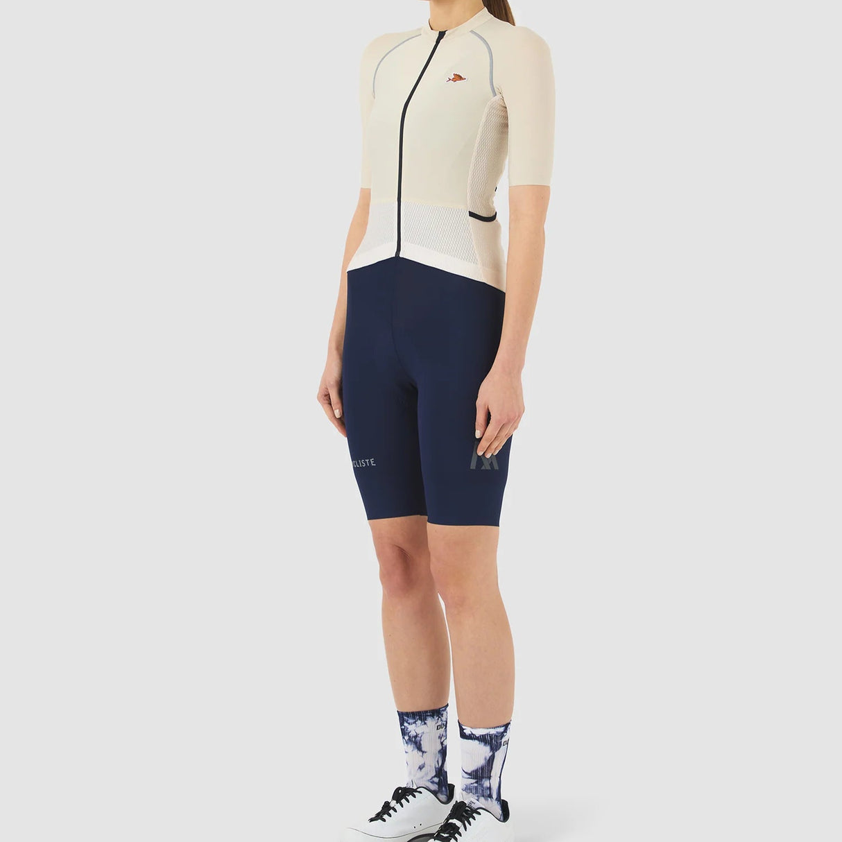 Maglia donna Cafe du Cycliste Magda - Beige - N