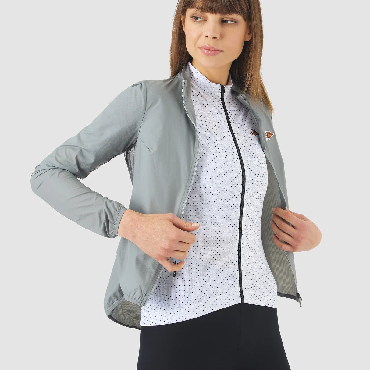 Mantellina donna Cafe du Cycliste Edith - Grigio - H