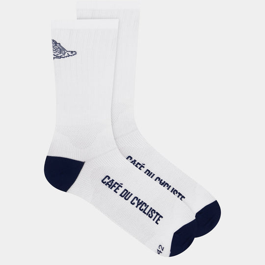 Chaussettes Cafe du Cycliste Gravel - Blanc