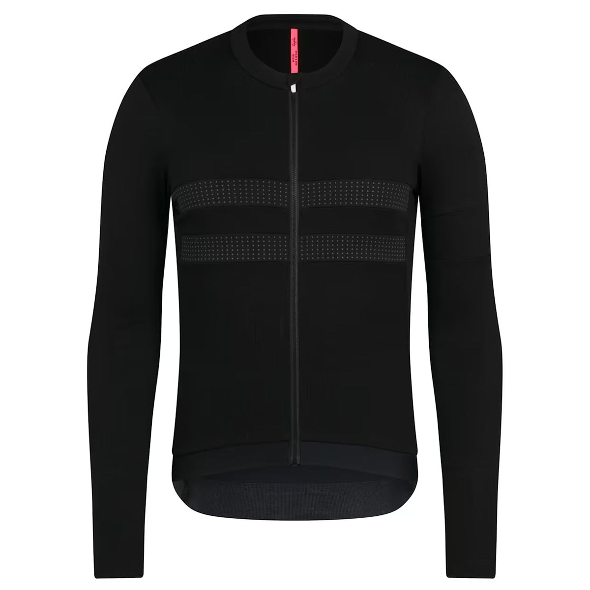 Rapha Brevet Merino 3 Langarmtrikot - Schwarz