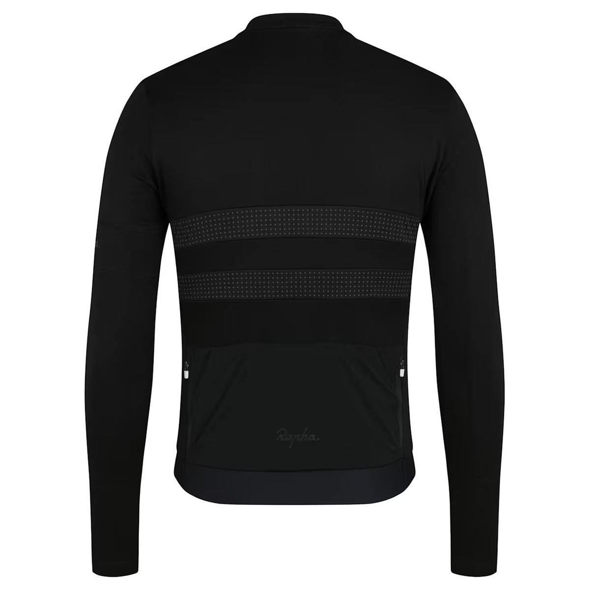 Rapha Brevet Merino 3 Langarmtrikot - Schwarz