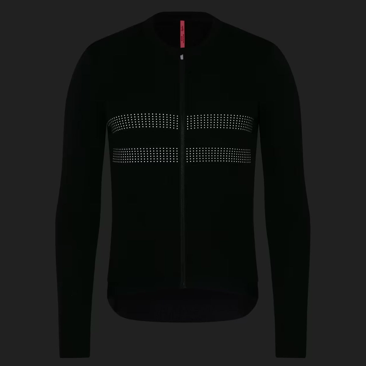 Rapha Brevet Merino 3 Langarmtrikot - Schwarz