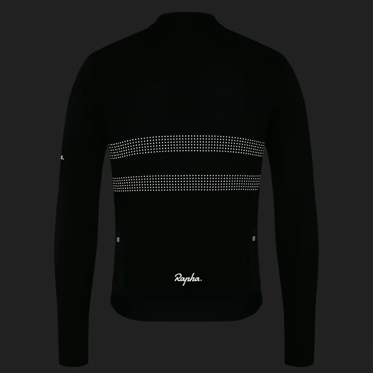 Rapha Brevet Merino 3 Langarmtrikot - Schwarz