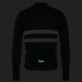 Rapha Brevet Merino 3 Langarmtrikot - Schwarz