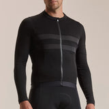 Rapha Brevet Merino 3 Langarmtrikot - Schwarz