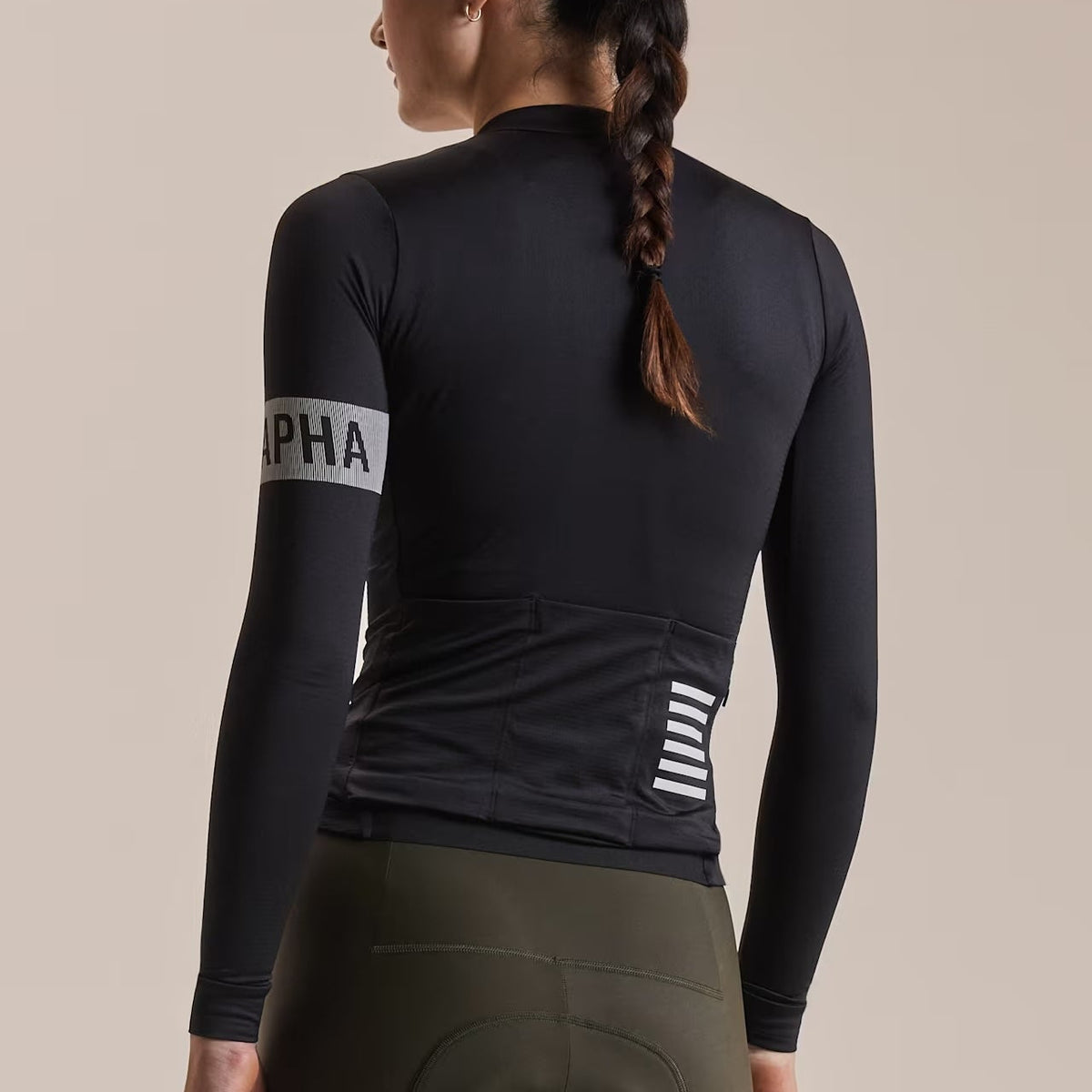 Maillot femme manches longues Rapha Pro Team Midweight 2 - Noir
