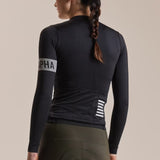 Maillot femme manches longues Rapha Pro Team Midweight 2 - Noir