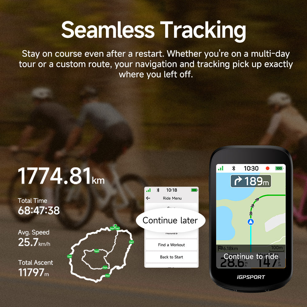 Compteur GPS iGPSPORT BSC500 - Noir