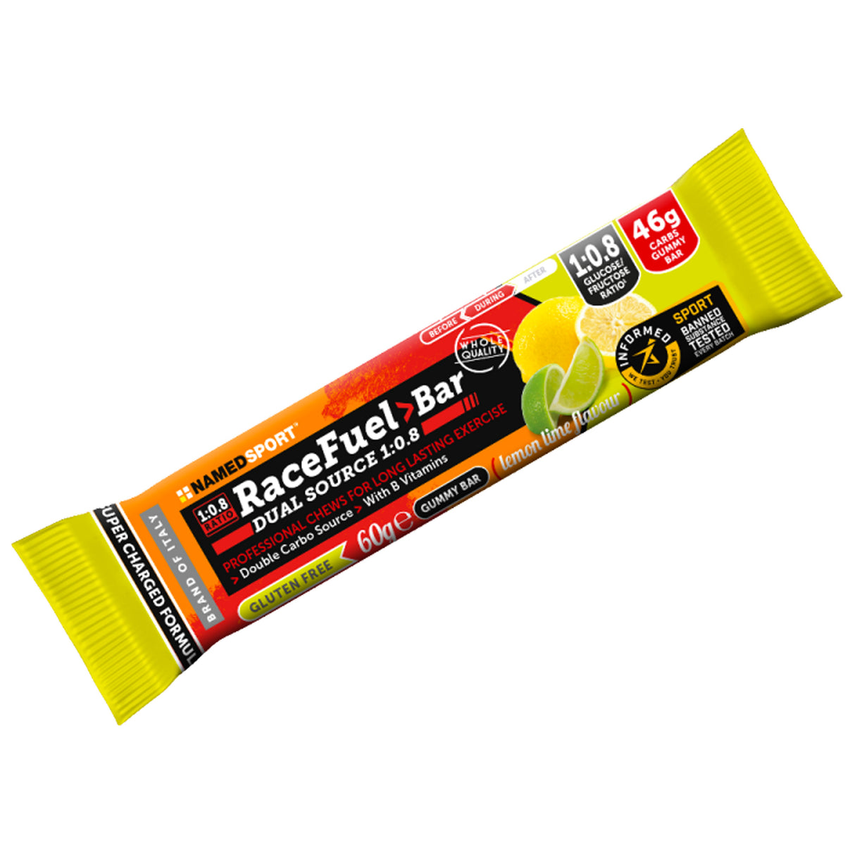 Barretta Named Race Fuel Bar - Lemon Lime Named