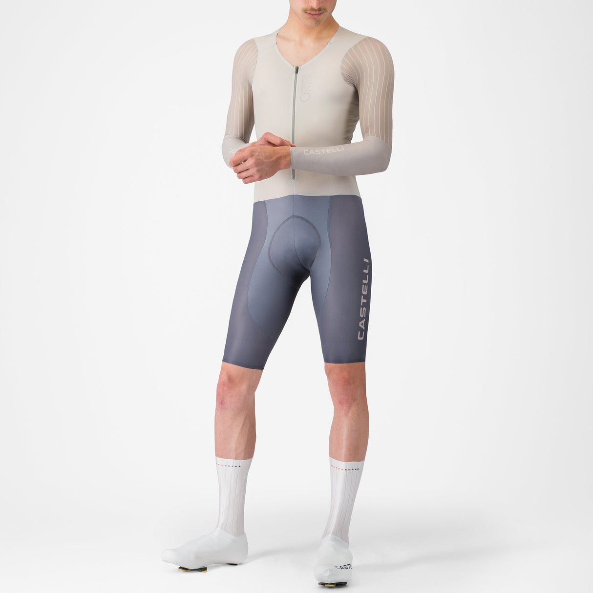 Body Castelli Body Paint 5 TT Speedsuit - Grigio chiaro Castelli