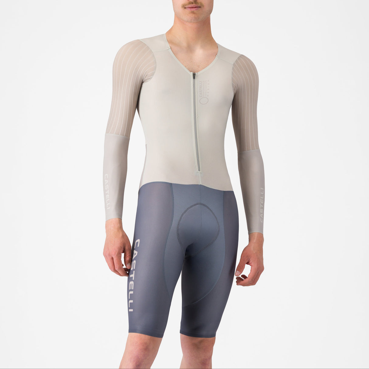 Body Castelli Body Paint 5 TT Speedsuit - Grigio chiaro Castelli