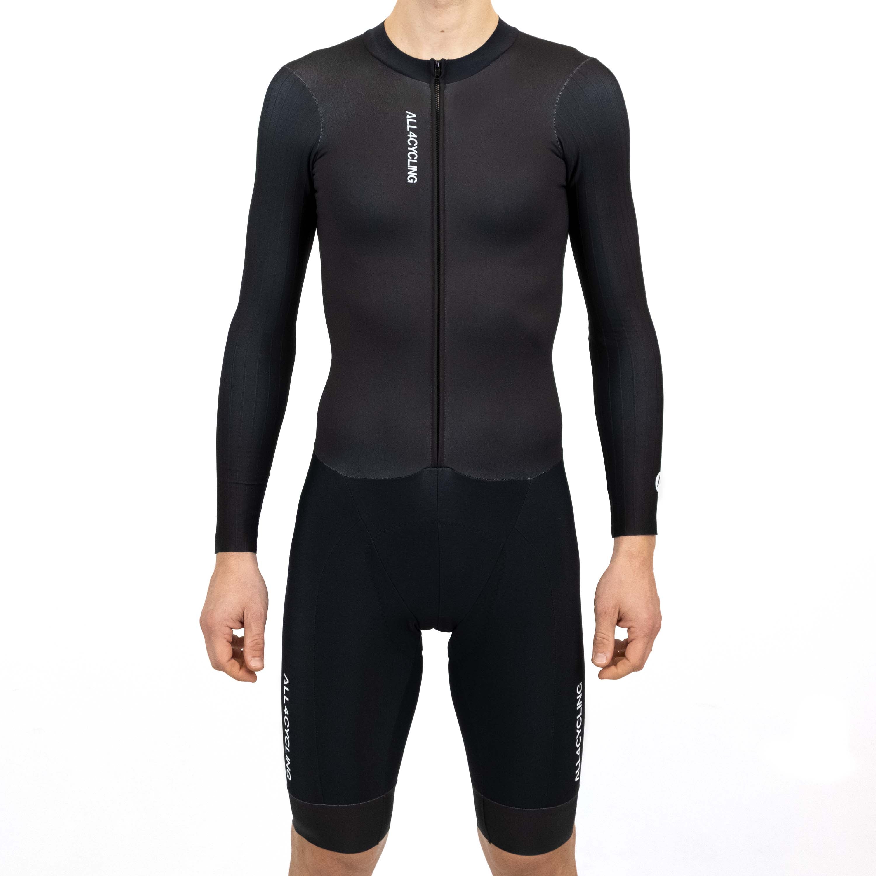 Body maniche lunghe All4cycling Team - Nero All4cycling