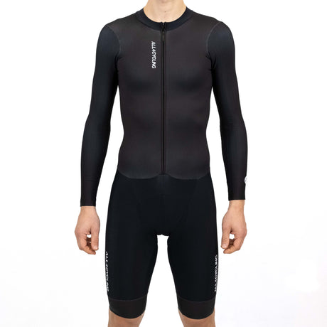 Body maniche lunghe All4cycling Team - Nero All4cycling