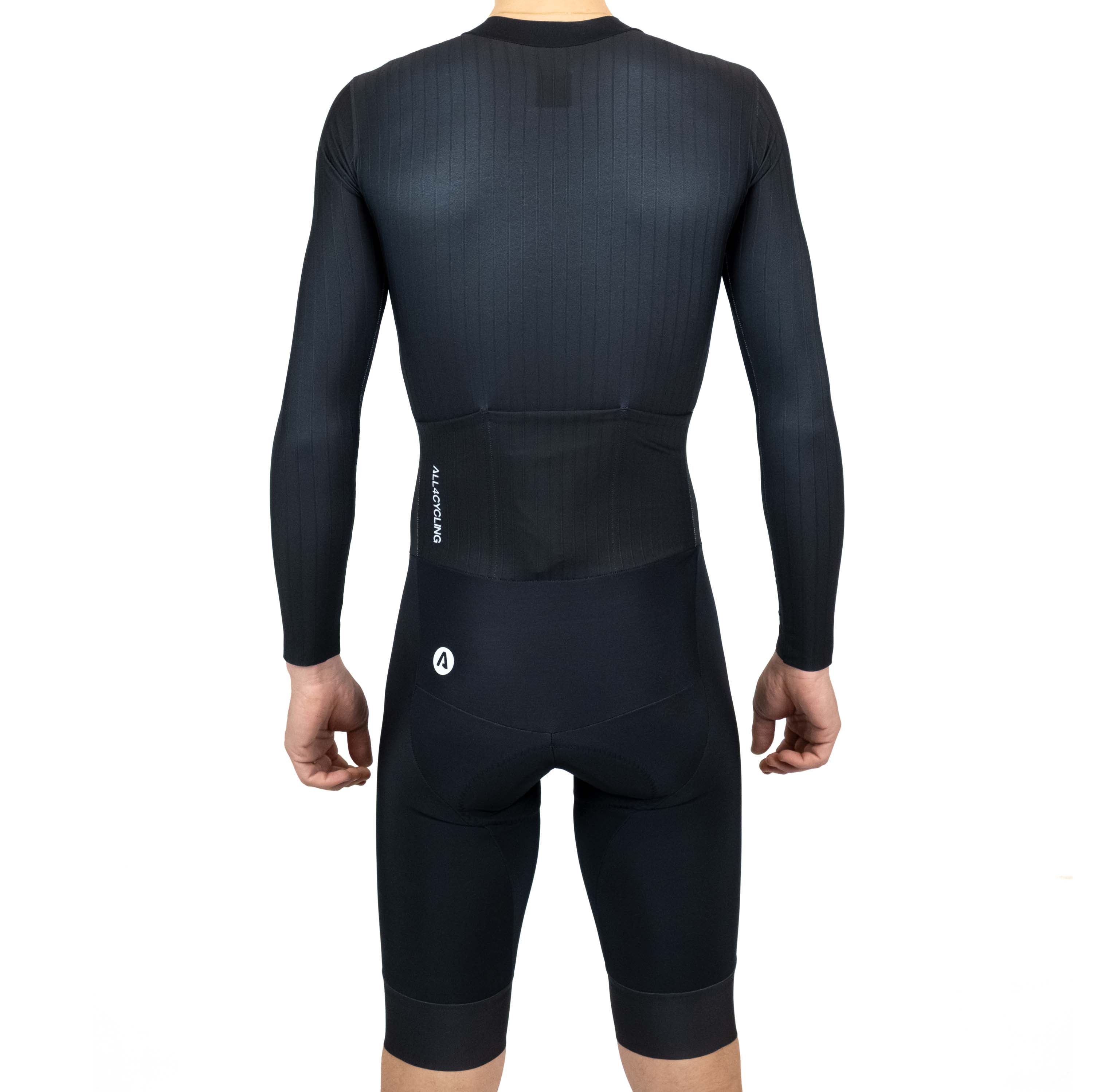 Body maniche lunghe All4cycling Team - Nero All4cycling