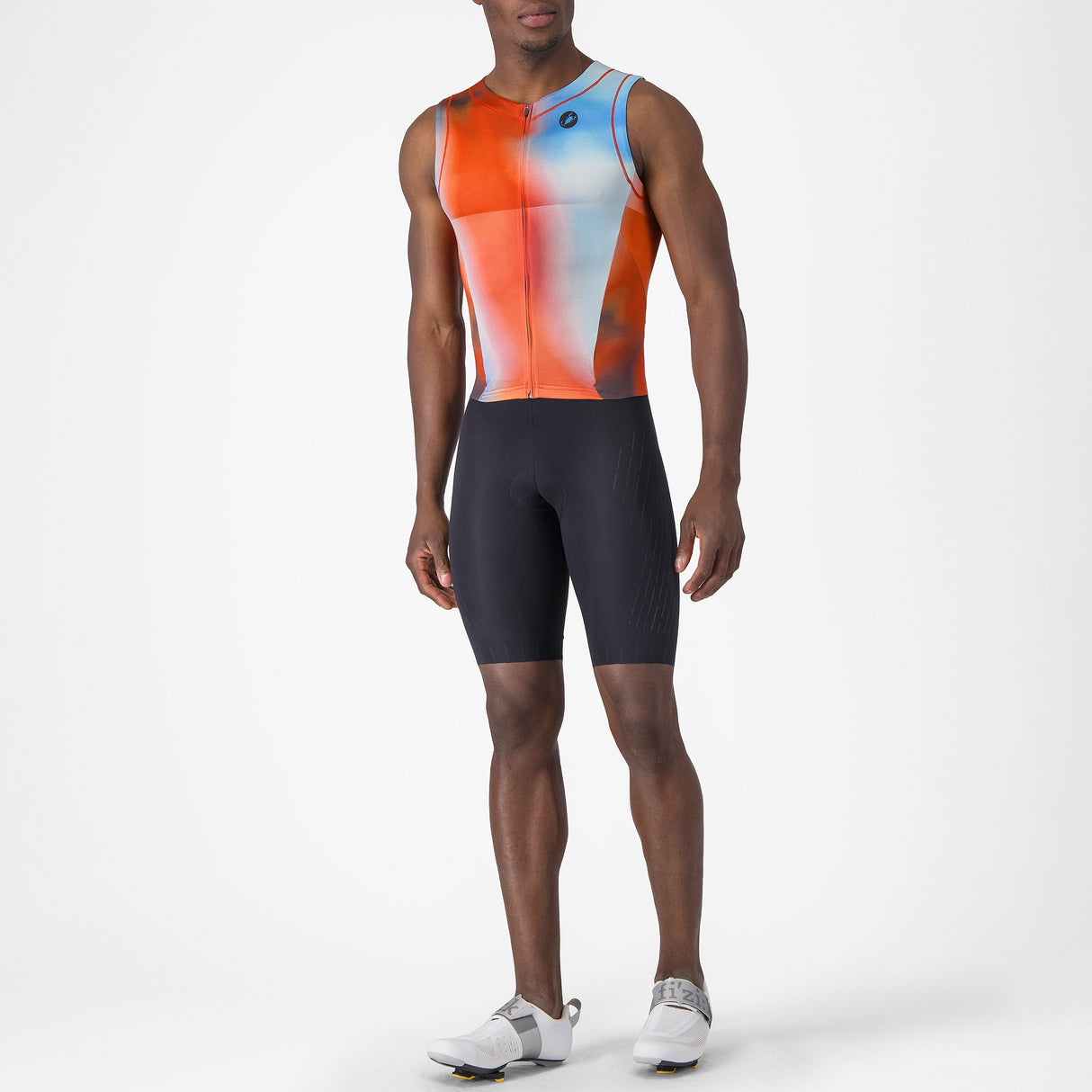 Castelli Free Sanremo 3 Suit sleeveless skinsuit - Orange
