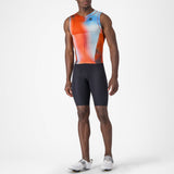 Castelli Free Sanremo 3 Suit sleeveless skinsuit - Orange