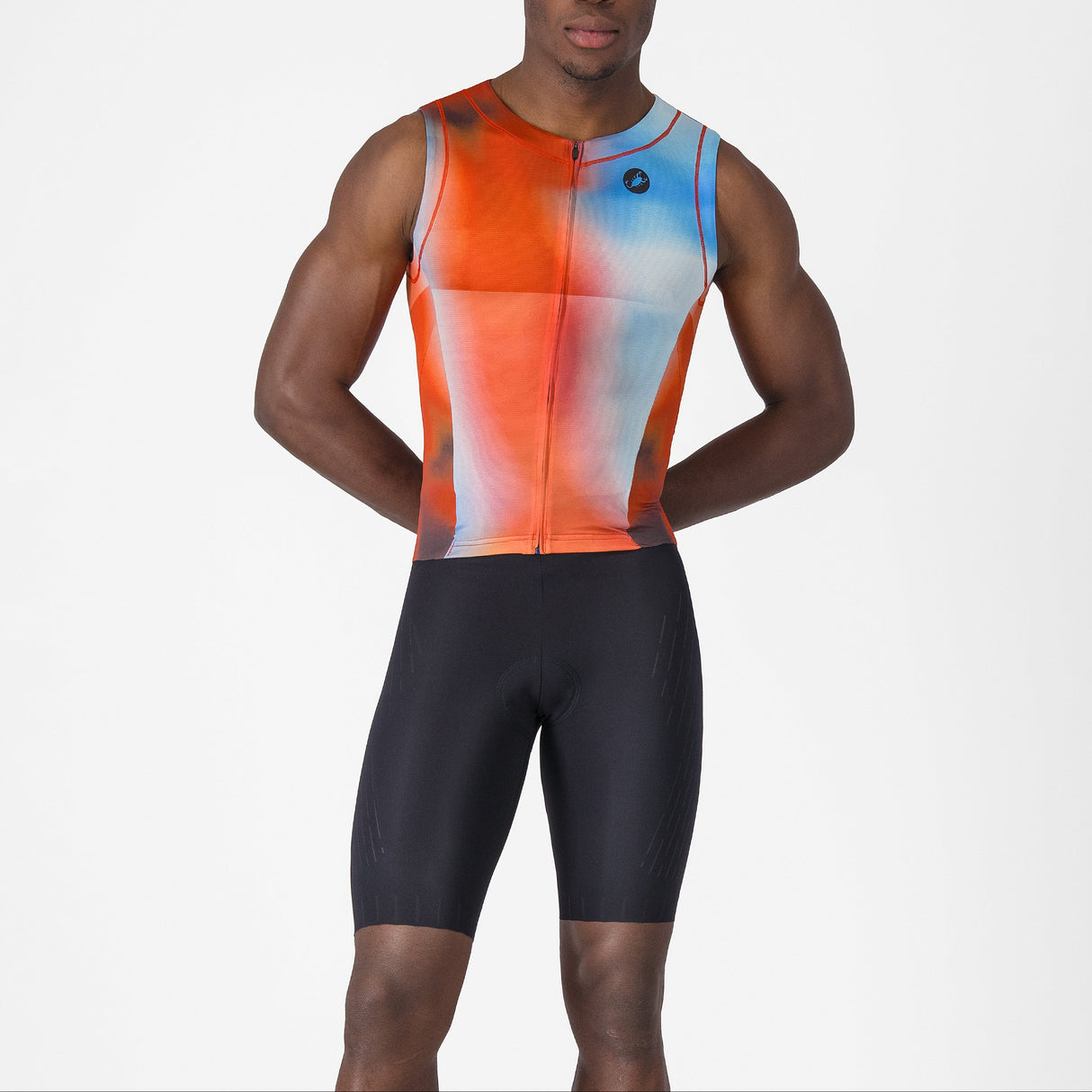 Castelli Free Sanremo 3 Suit sleeveless skinsuit - Orange