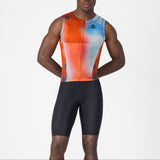 Castelli Free Sanremo 3 Suit sleeveless skinsuit - Orange