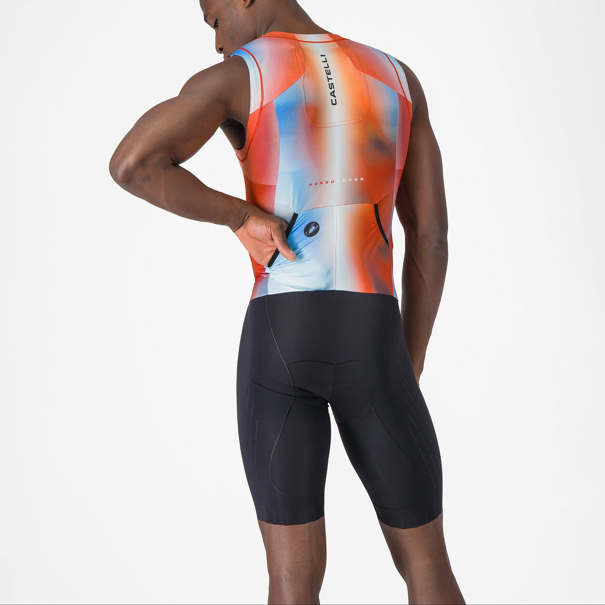 Castelli Free Sanremo 3 Suit sleeveless skinsuit - Orange
