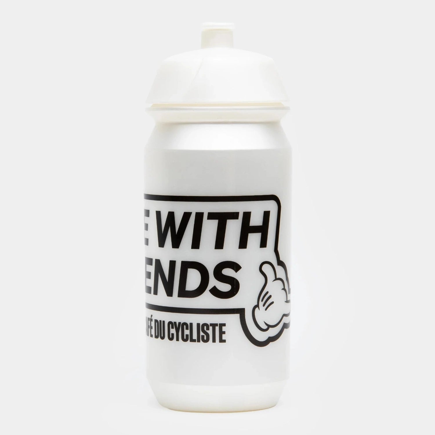 Cafe du Cycliste Ride with Friends Water Bottle 500 ml - White