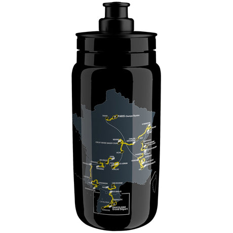 Borraccia Elite Fly Tour de France 2026 Map - Nero Elite