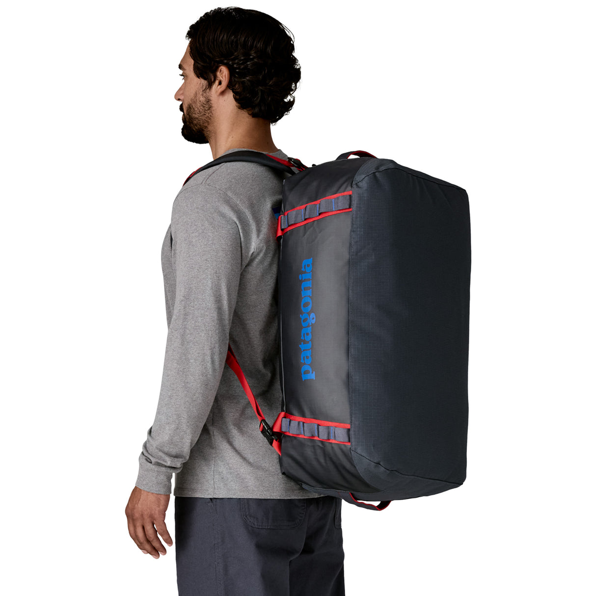 Borsa Patagonia Black Hole Duffel 55L - Blu rosso Patagonia