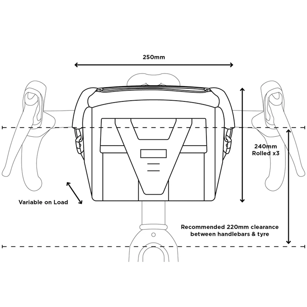 Restrap Handlebar Bag 10L - Black