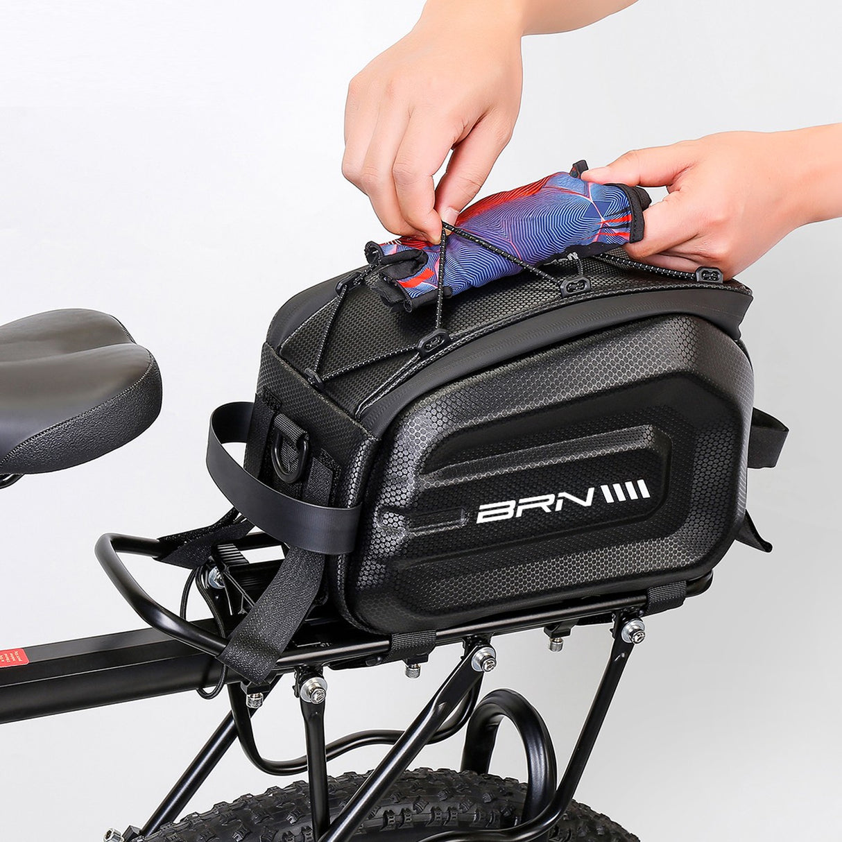 Borsa portapacchi BRN HARD-SHELL TANK TAIL XXL - Nero BRN