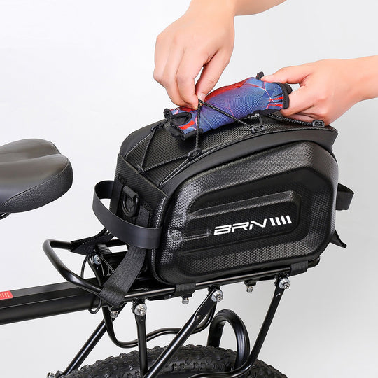 BRN HARD-SHELL TANK TAIL XXL Luggage Rack Bag - Black