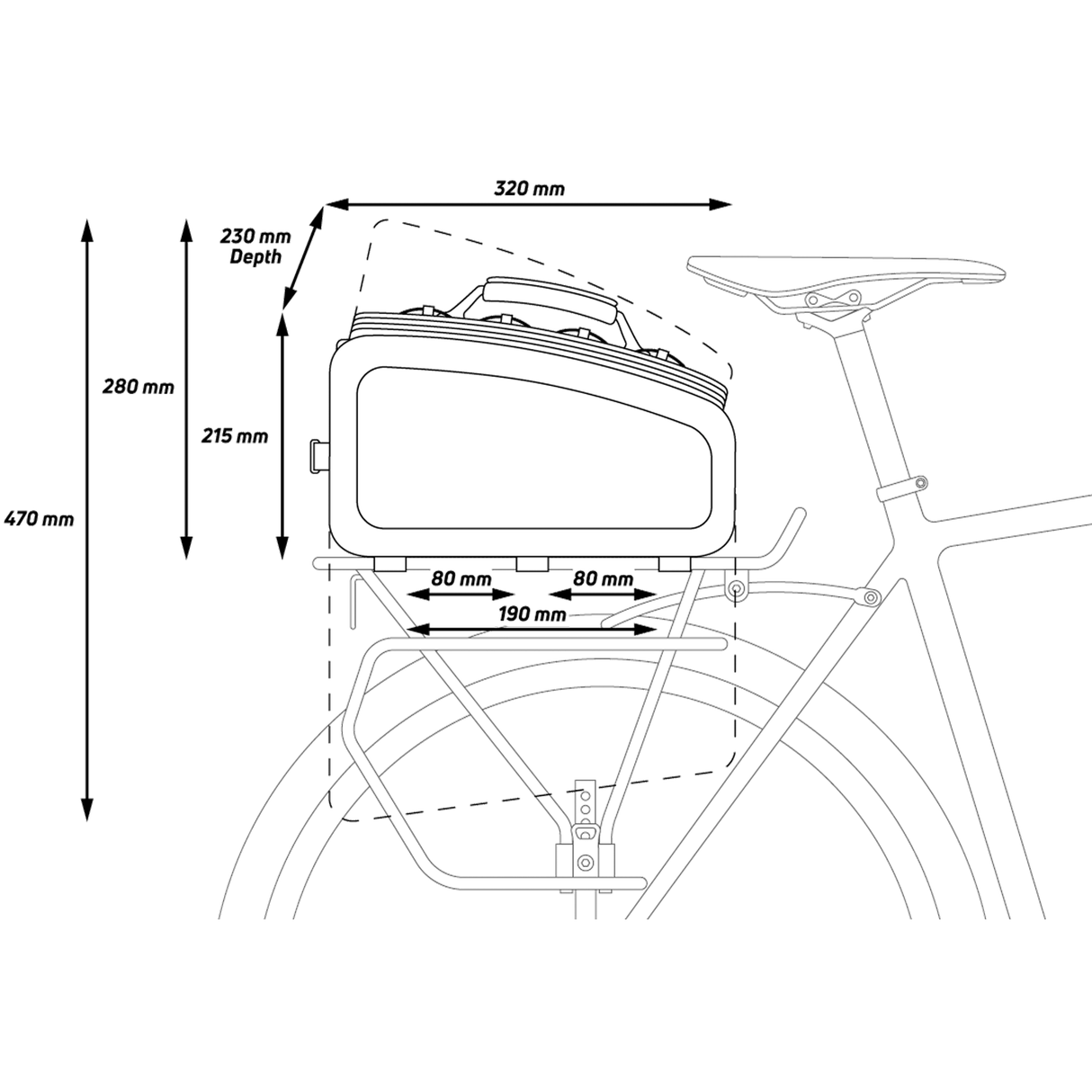 Borsa portapacchi Zefal Z Traveler 80 - Nero Zefal