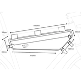 Borsa telaio Restrap Race Frame 4.2L - Nero Restrap