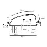Borsa telaio Restrap Race Top Tube 1.2L - Nero Restrap