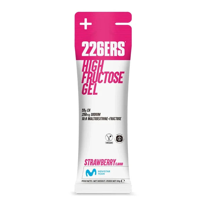 Boîte High Fructose Gel 226ers 6x80g - Fraise