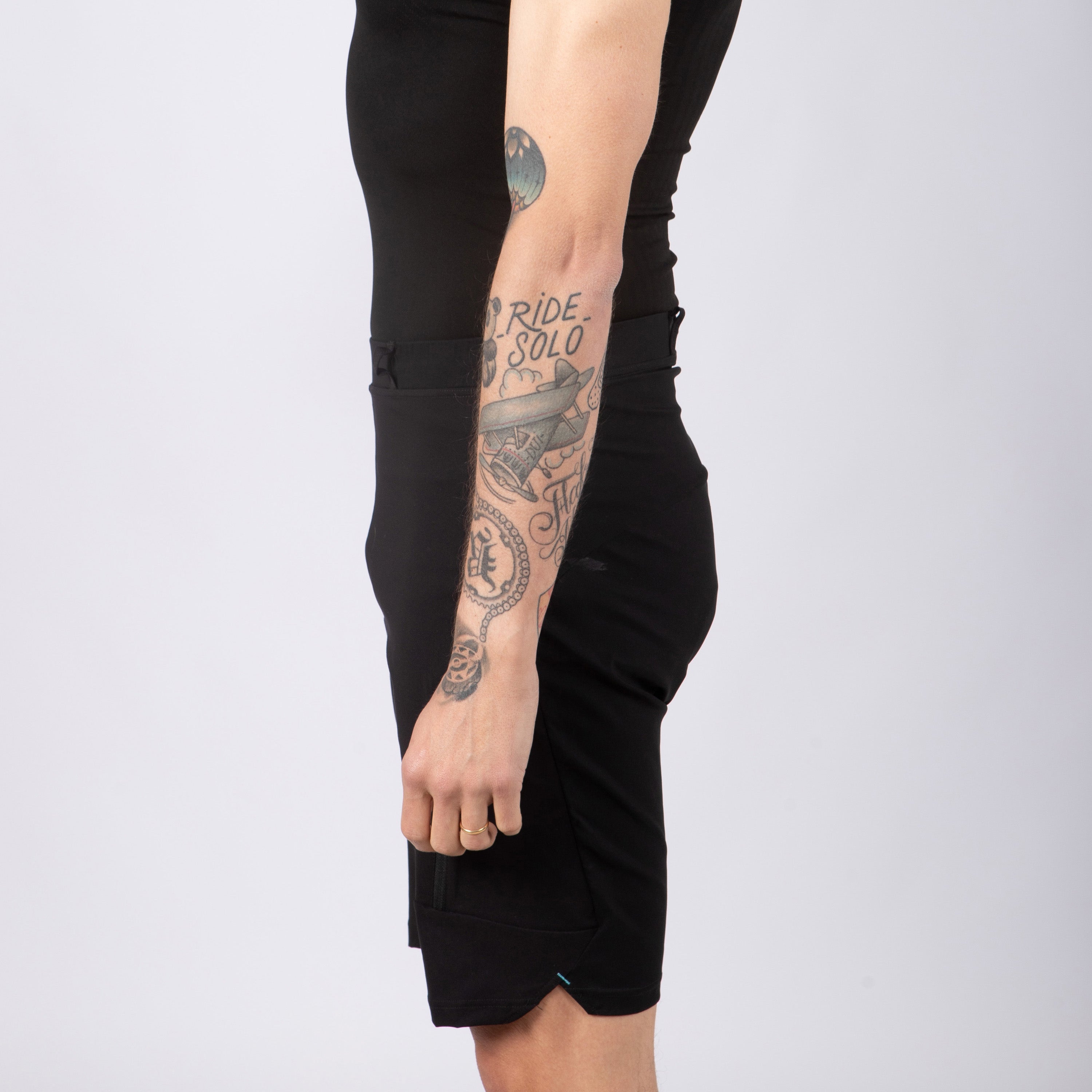 Baggy Jëuf Pro Gravel con fondello - Nero - H