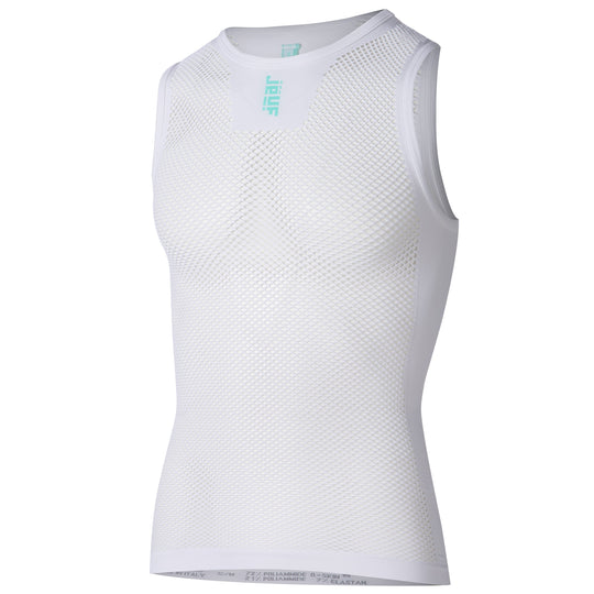 Jëuf Train sleeveless mesh tank top - White 