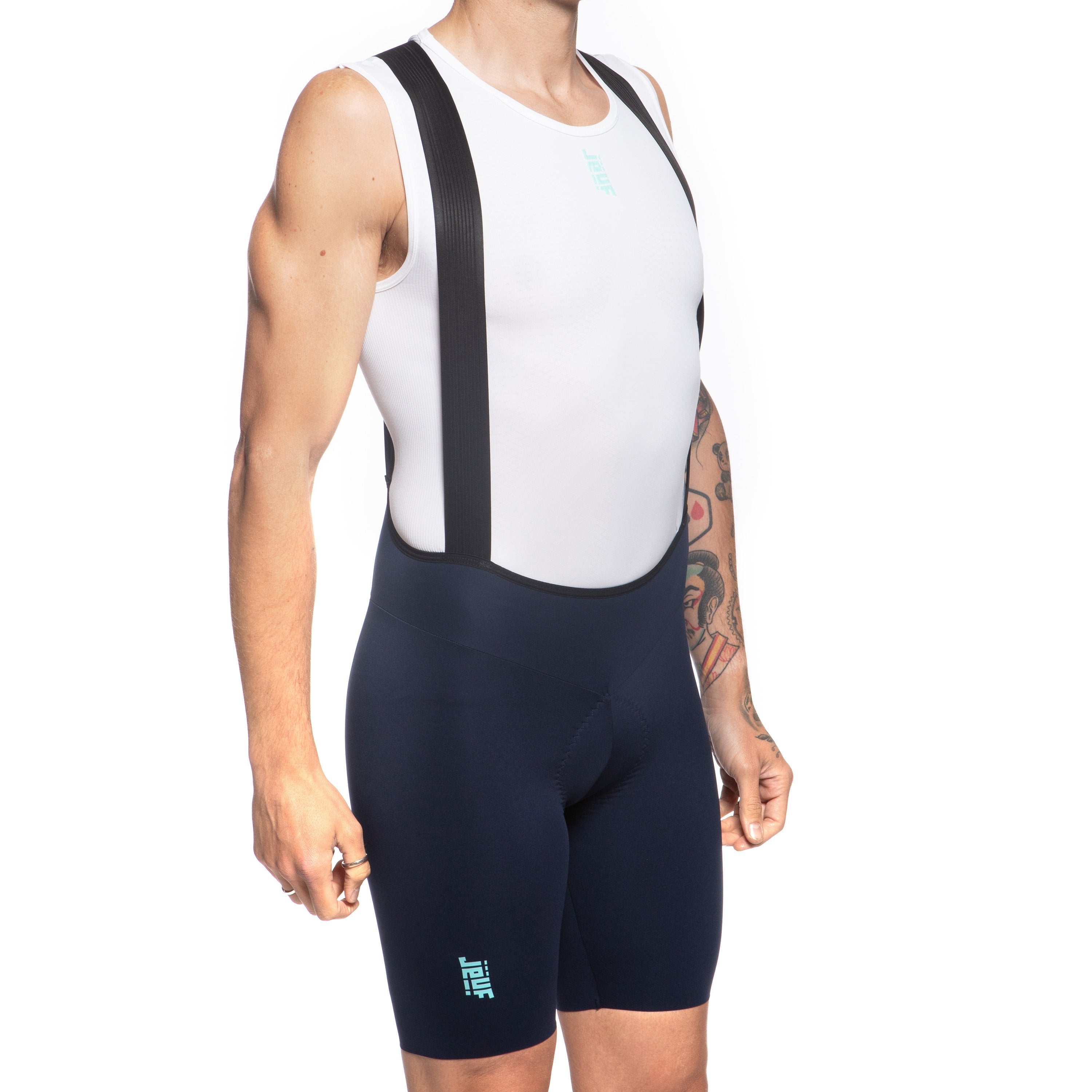 Cuissard à bretelles Jëuf Pro race - Bleu