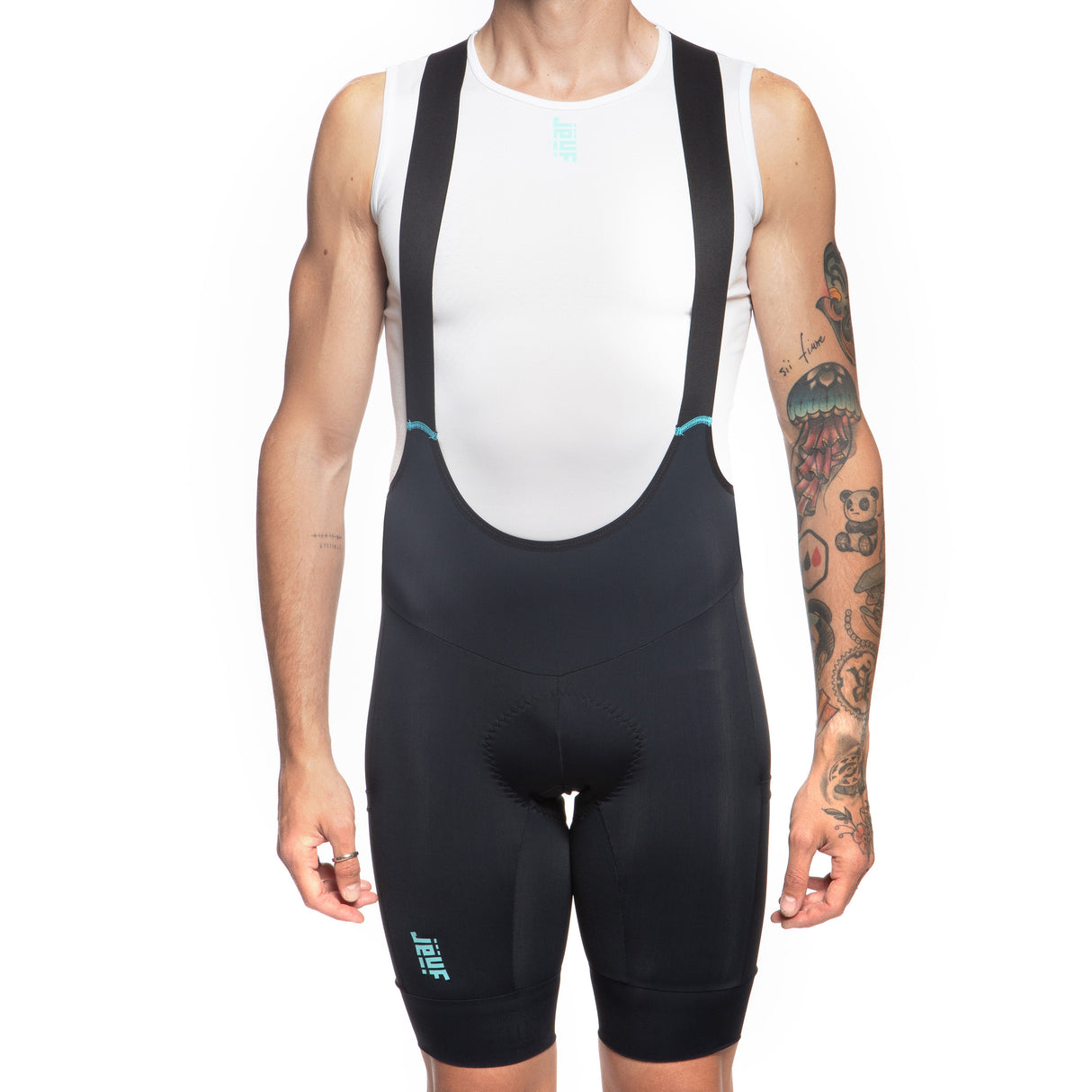 Jëuf Pro Gravel Cargo Trägerhosen - Schwarz