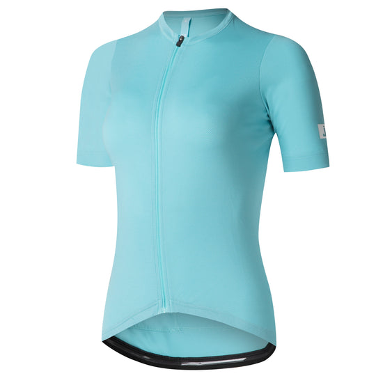 Jëuf Essential Solid women's short sleeve shirt - Aqua 