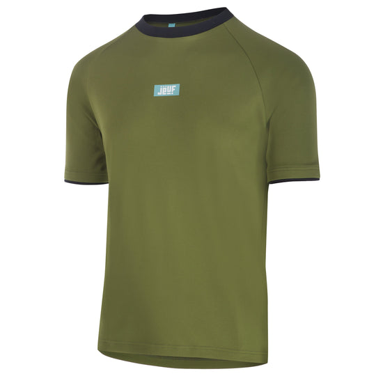 Maillot T-shirt Essential MTB Solid homme à manches courtes - Vert militaire 